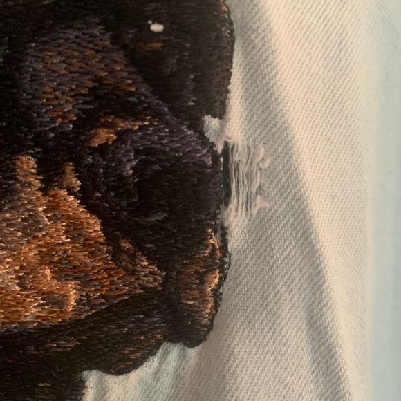 Peregrine Embroidered Rottweiler Button Down Denim Color Dog Shirt - Picture 9 of 9